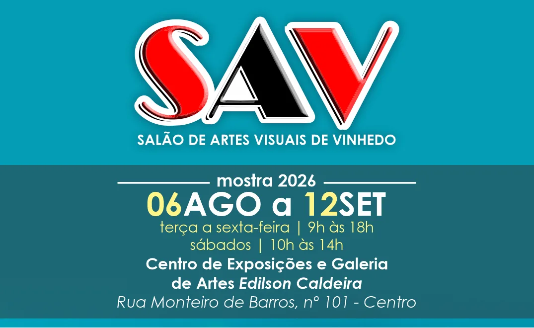 Cartaz do Salão de Artes Visuais de Vinhedo 2026